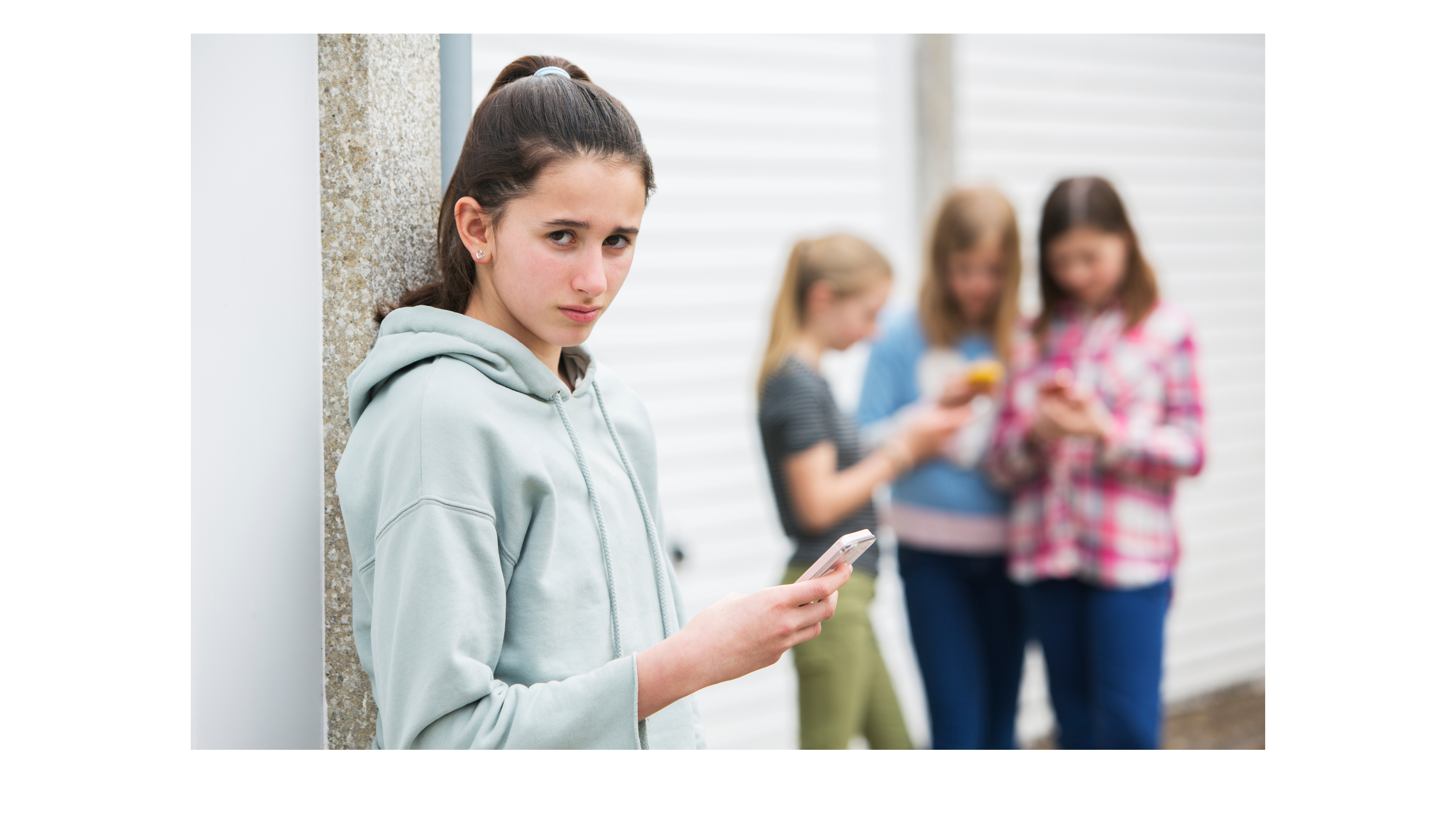 Pre Teen Girl Being Bullied By Text Message